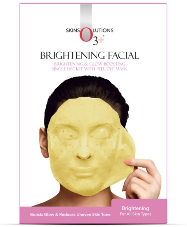 O3 Brightening Facial kit with peel off mask - single use