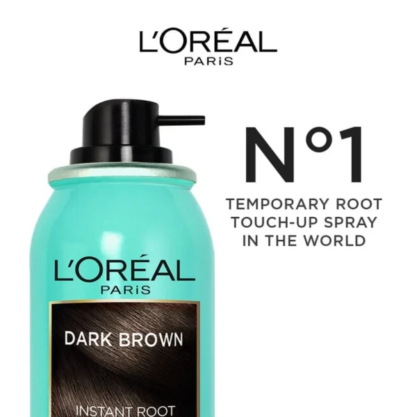 Loreal Paris - (Dark Brown) Magic Retouch Instant Root Concealer Spray Hair color (75mL)