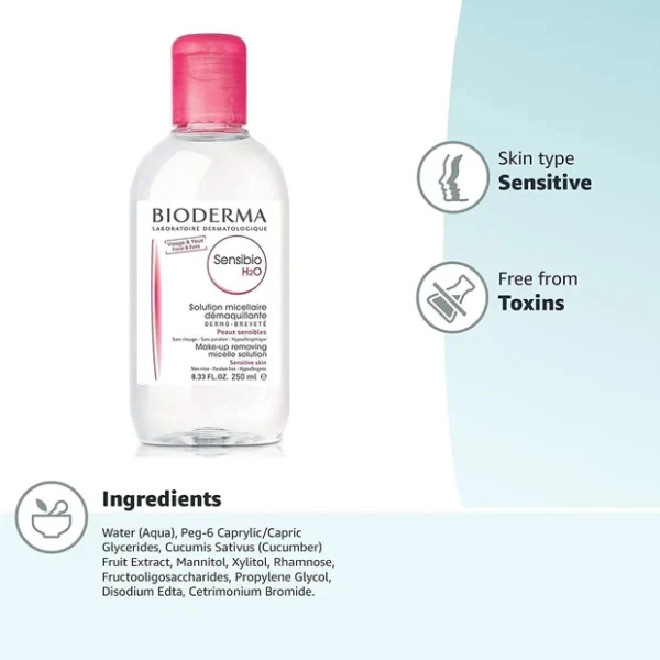Bioderma - Make up Pollution & Impurities Remover Face Eyes Sensitive skin (250mL)