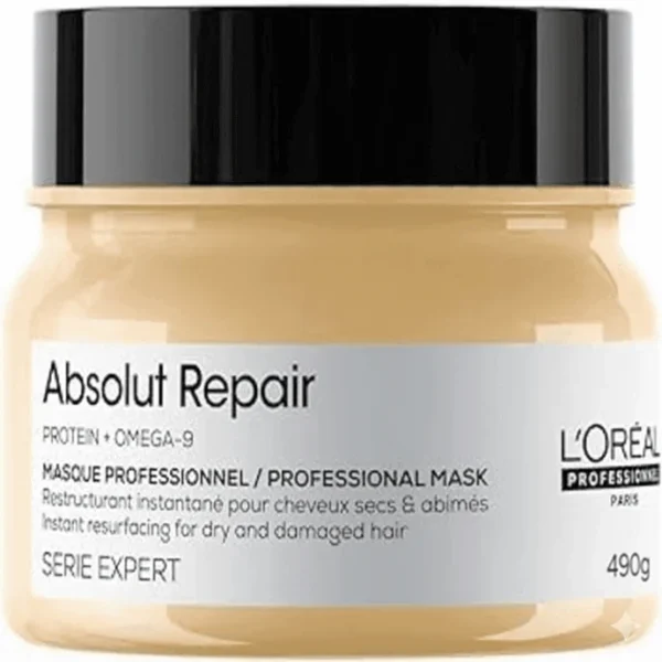 Loreal - Serie expert Absolut Repair Masque Gold Protein + Omega - 9 (490g)