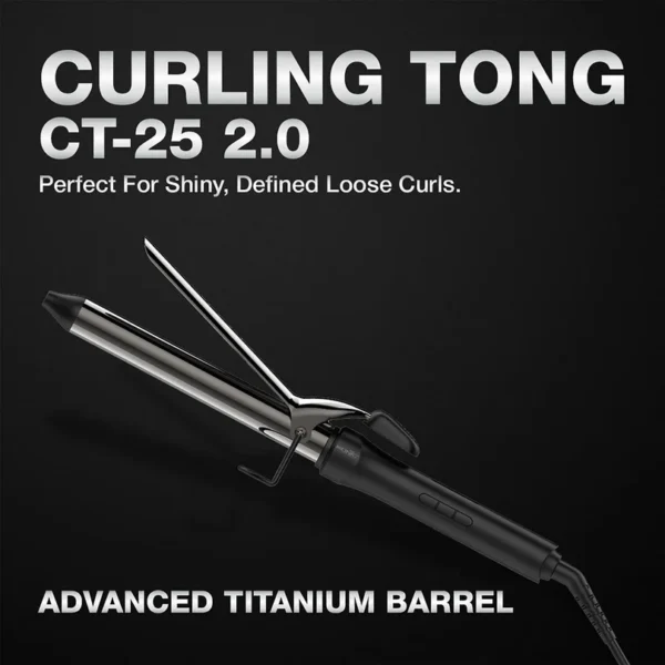 Ikonic Professional - Curling Tong CT - 25 2.0 Black