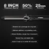 Ikonic Professional - Curling Tong CT - 25 2.0 Black