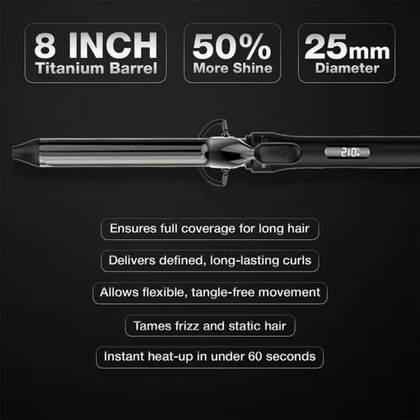 Ikonic Professional - Curling Tong CT - 25 2.0 Black