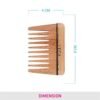 Vega - Wide Tooth Wooden Comb - (HMWC-05)