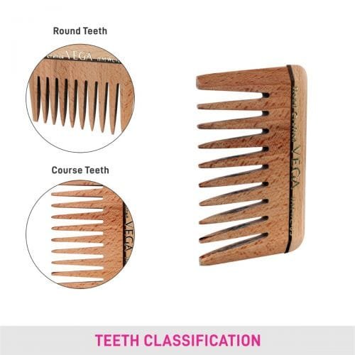 Vega - Wide Tooth Wooden Comb - (HMWC-05)