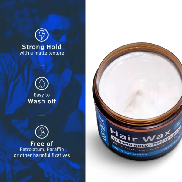 Ustraa Hair Wax - Strong Hold, Matte Look - (100g)