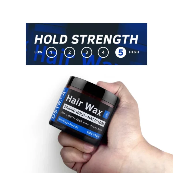 Ustraa Hair Wax - Strong Hold, Matte Look - (100g)