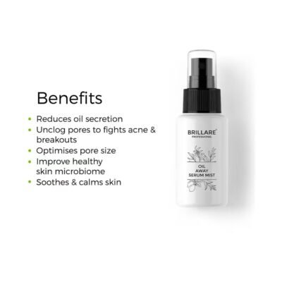 Brillare Oil Away Serum Mist for Oily Acne Prone Skin (50 ml)