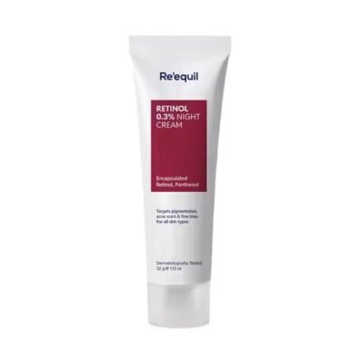 Re'equil 0.3% Retinol Night Cream Improves Skin Texture & Reduces Acne (32 g)