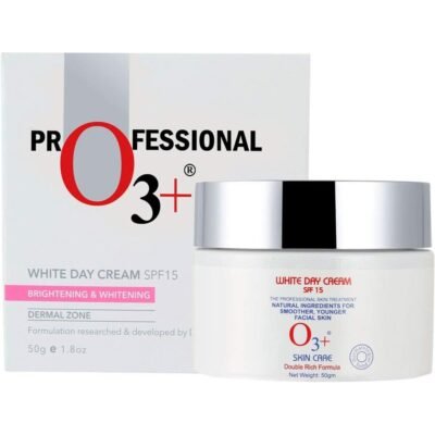 O3+ SPF 15  White Day Cream Sun Protection Formula for Normal to Dry, Pigmented Skin (50g)